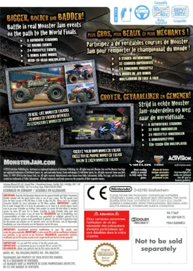 Monster Jam - Path of Destruction box cover back